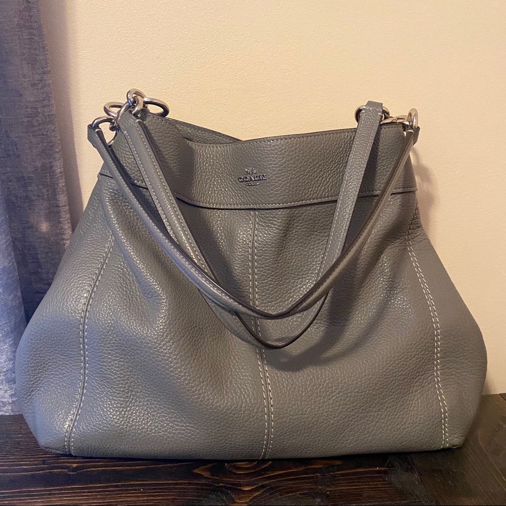 Coach Hobo Purse Gray